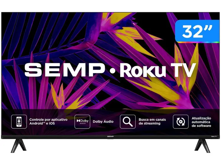 Smart TV LED HD Semp 32″ Wi-Fi 32R6610