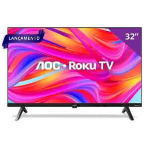 Smart TV LED AOC 32″ HD Roku TV 32S5045/78G Smart TV LED AOC 32″ HD Roku TV 32S5045/78G