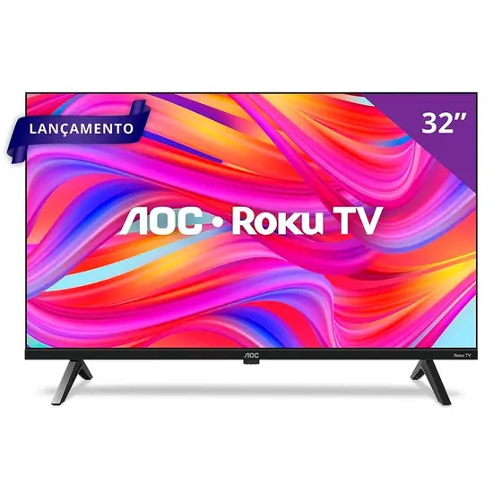 Smart TV LED AOC 32″ HD Roku TV 32S5045/78G