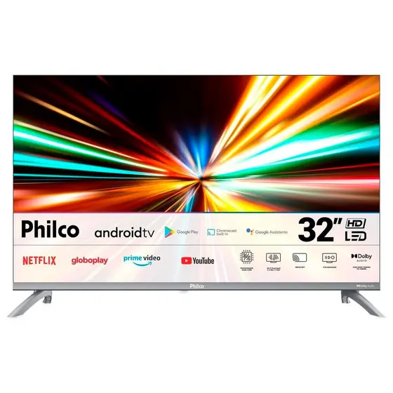 Smart TV LED Philco 32″ Android TV HDR10