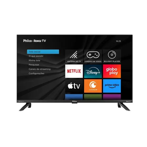 Smart TV LED Philco 32″ Roku TV Borda Infinita