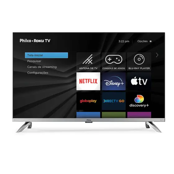 Smart TV LED Philco 32″ Roku TV Dolby Audio PTV32G7PR2CSBLH