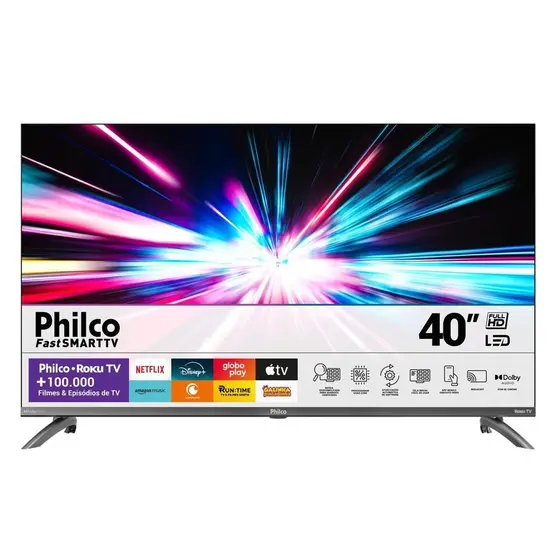Smart TV LED Philco 40″ Roku TV PTV40M9GR2CGB