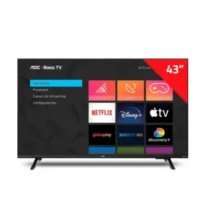Smart TV Full HD AOC 43″ Roku TV 43S5135/78G Smart TV Full HD AOC 43″ Roku TV 43S5135/78G