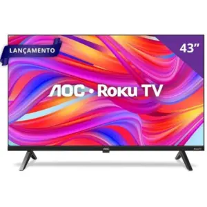Smart TV Full HD AOC 43″ Roku TV 43S5045/78G Smart TV Full HD AOC 43″ Roku TV 43S5045/78G