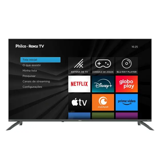 Smart TV LED Philco 49″ 4K Roku TV Borda Infinita P49ERA