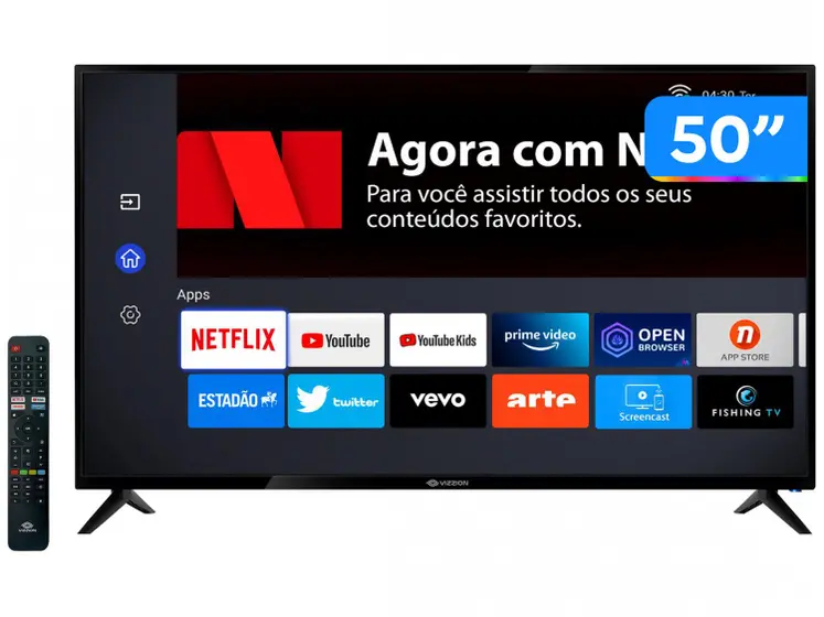 Smart TV DLED Vizzion 50″ 4K IPS LE50UHD20