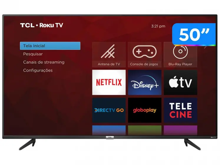 Smart TV LED TCL 50″ 4K 50RP620