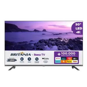 Smart TV LED Britânia 50″ Roku TV BTV50G3ERSGB Smart TV LED Britânia 50″ Roku TV BTV50G3ERSGB