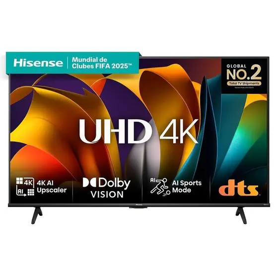 Smart TV DLED 4K Hisense 50″ VIDAA DTS-HD Dolby Audio