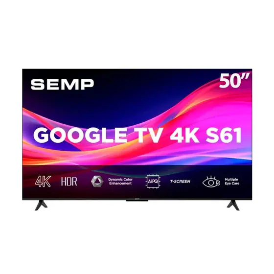 Smart TV LED 4K Ultra HD Semp 50″ Google TV S61
