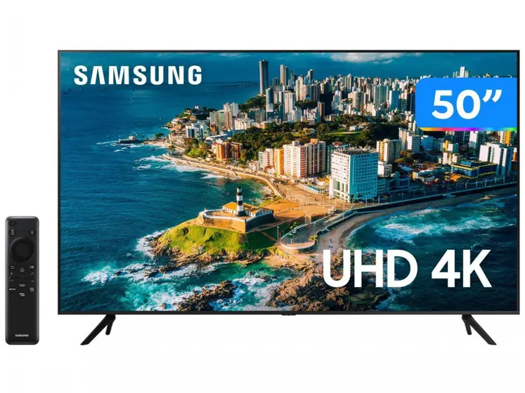 Smart TV LED 4K UHD Samsung 50″ com Alexa 50CU7700