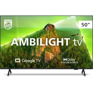 Smart TV UHD 4K Philips 50″ Google TV com Voz Dolby Vision 50PUG7908