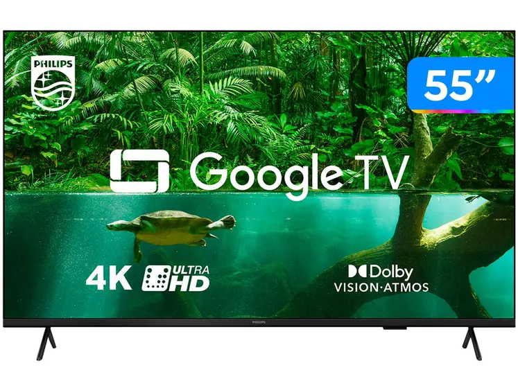 Smart TV D-LED Philips 55″ 4K Google TV 55PUG7408/78