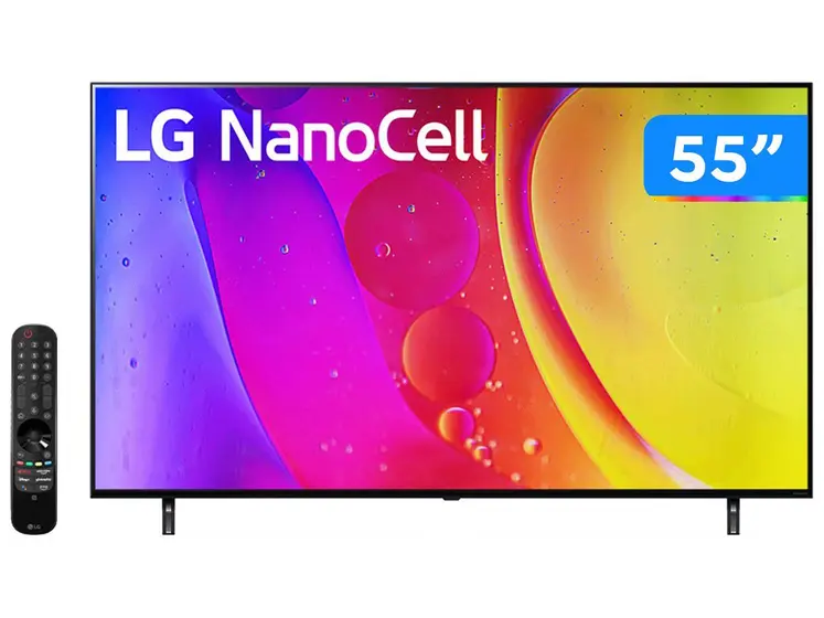 Smart TV NanoCell 4K LED LG 55″ com Alexa 55NANO80