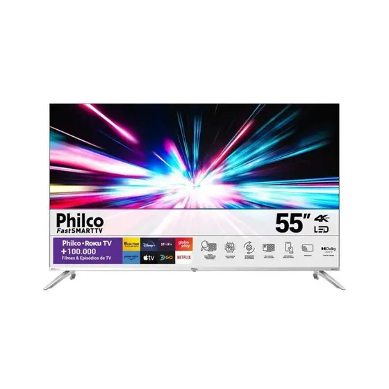Smart TV UHD Philco 55″ Roku TV