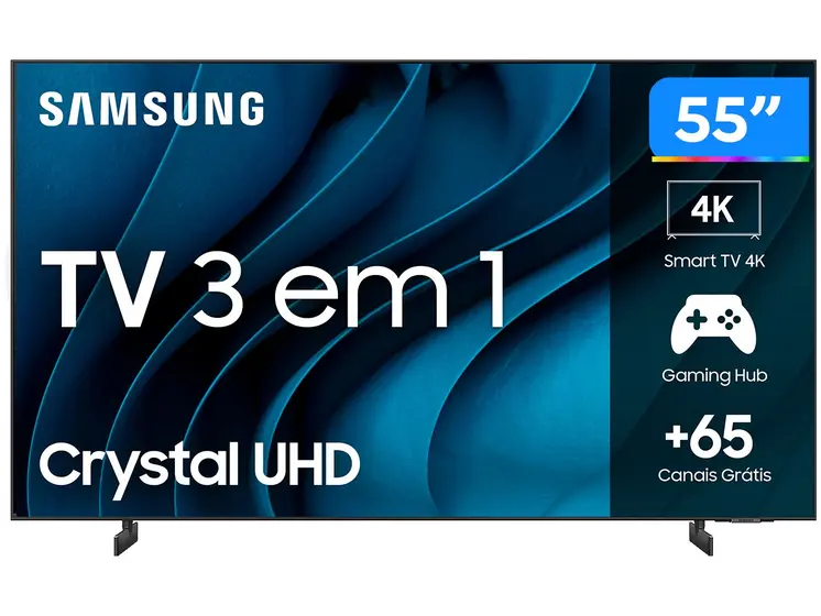 Smart TV Crystal LED Samsung 55″ 4K UHD 55CU8000