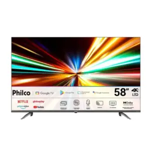 Smart TV LED 4K Philco 58″ Google TV HDR10 P58KGA Smart TV LED 4K Philco 58″ Google TV HDR10 P58KGA