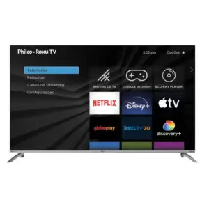 Smart TV LED 4K Philco 58″ Roku TV Dolby Audio PTV58G7UR2CSBL Smart TV LED 4K Philco 58″ Roku TV Dolby Audio PTV58G7UR2CSBL
