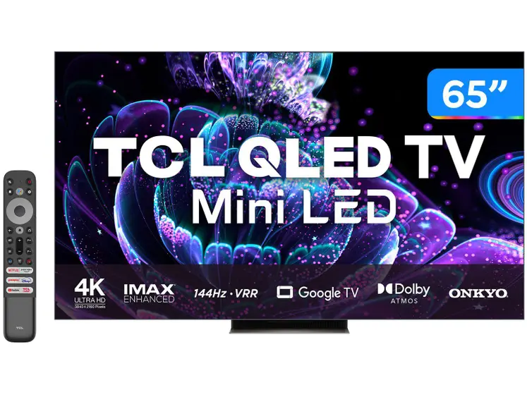Smart TV QLED TCL 65″ 4K 120Hz 65C835