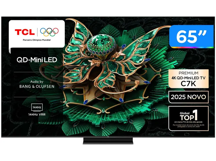 Smart TV MiniLED TCL 65″ 4K UHD 144Hz Google TV 65C7K