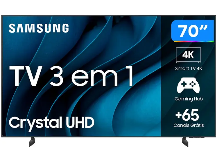 Smart TV Crystal LED Samsung 70″ 4K UHD 70CU8000