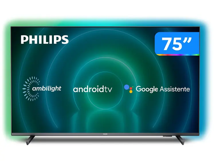 Smart TV D-LED Philips 75″ 4K UHD Ambilight 75PUG7906/78