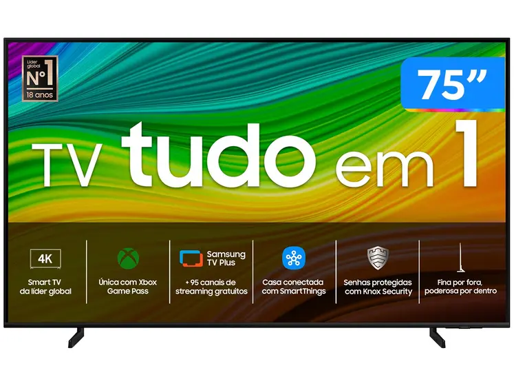 Smart TV QLED Samsung 75″ 4K UHD 75Q60DA