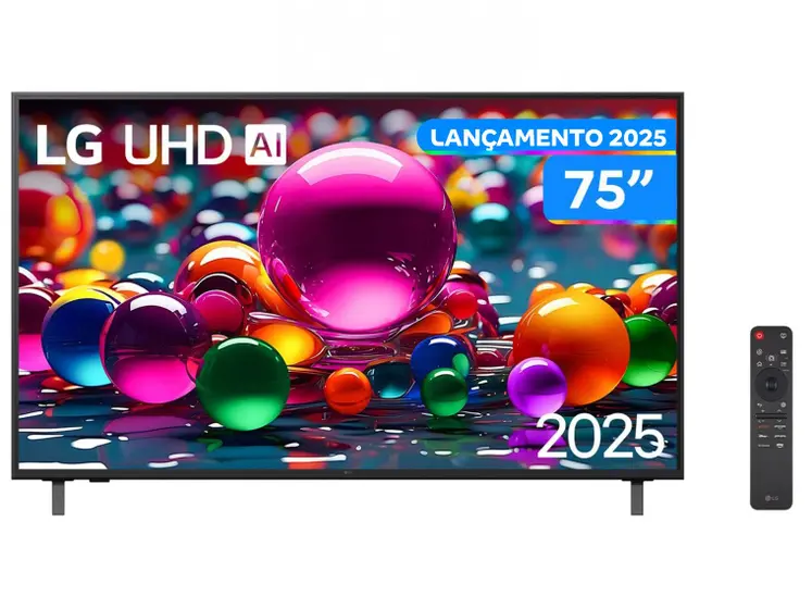 Smart TV UHD LG 75″ 4K webOS 25 a7 AI 75UA8550PSA
