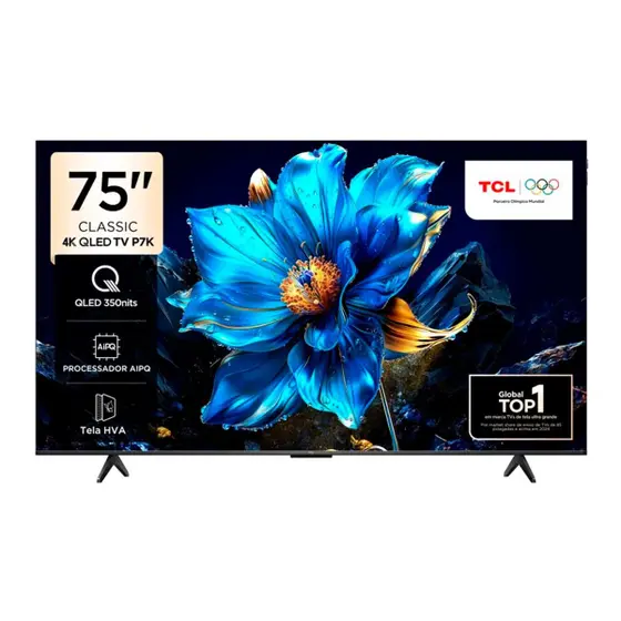 Smart TV QLED 4K Ultra HD TCL 75″ Google TV 75P7K