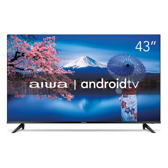 Smart TV LED Aiwa 43″ Full HD Android TV Borda Ultrafina AWS-TV-43-BL-02-A