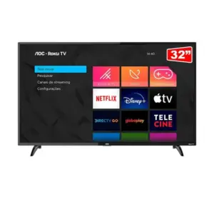 Smart TV LED HD AOC 32″ Roku TV 32S5195/78 Smart TV LED HD AOC 32″ Roku TV 32S5195/78