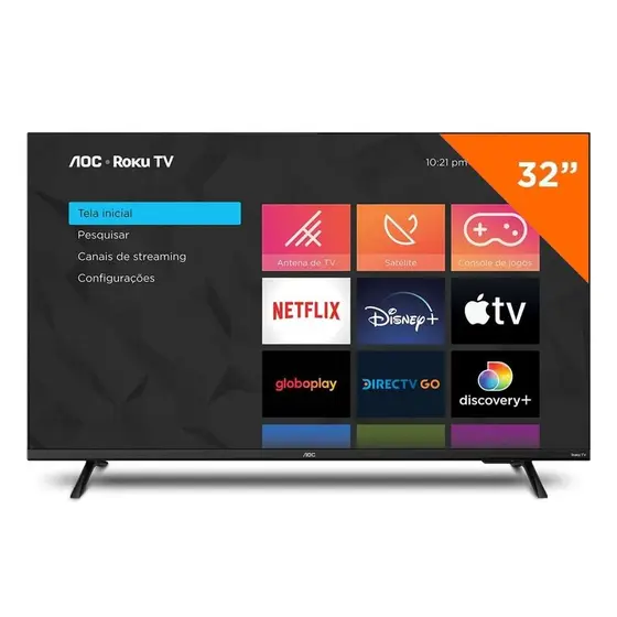 Smart TV LED AOC 32″ HD 32S5135/78G