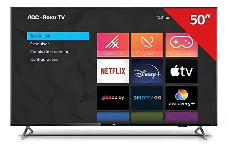 Smart TV LED 4K AOC 50″ 50U6125