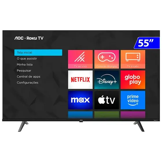 Smart TV LED 4K AOC 55″ HDR10 55U7045/78G