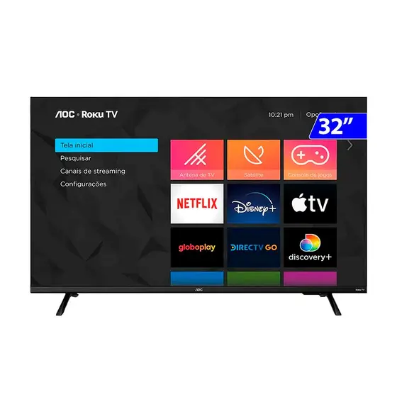 Smart TV LED AOC 32″ HD Roku TV
