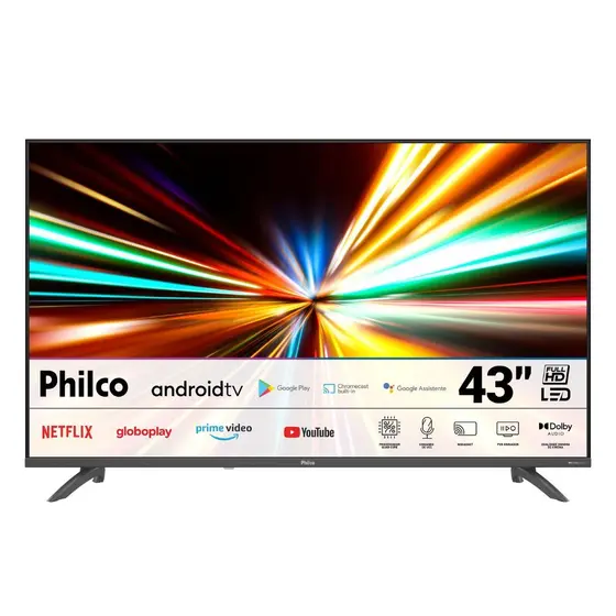 Smart TV LED Philco 43″ Full HD Android TV P43EAA