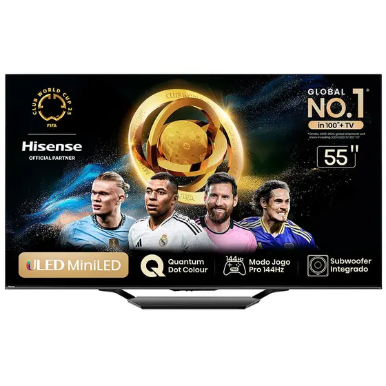 Smart TV Mini LED Hisense 55″ 4K UHD 144Hz 55U75LUA