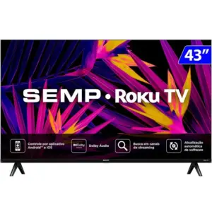 Smart TV LED Semp 43″ Full HD Roku TV 43R6610 Smart TV LED Semp 43″ Full HD Roku TV 43R6610