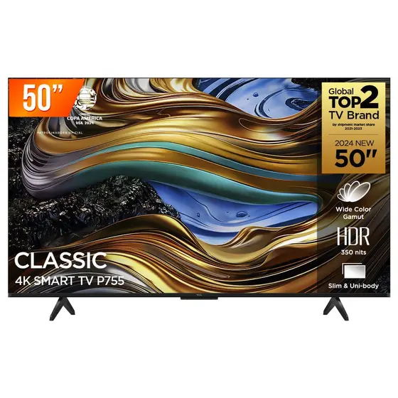 Smart TV LED TCL 50″ 4K UHD Google TV 50P755