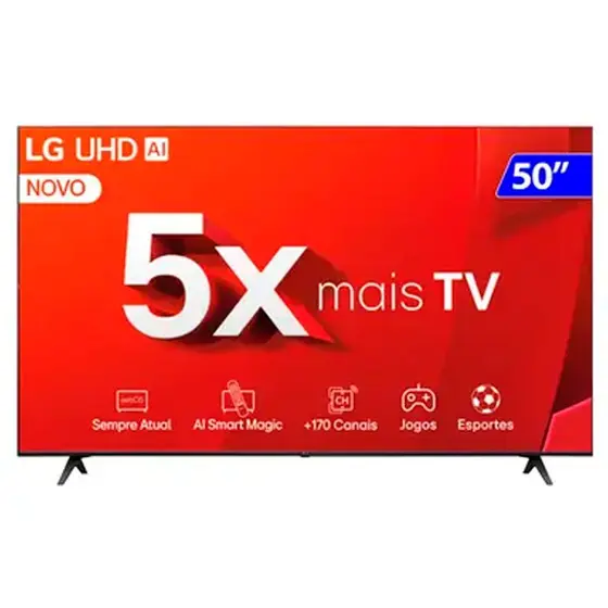 Smart TV UHD LG 50″ 4K webOS Comando de Voz 50UT8050PSA
