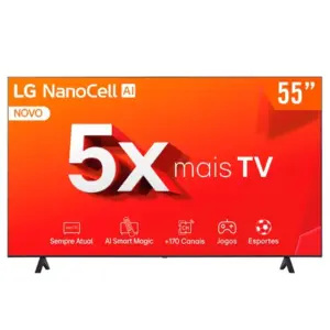 Smart TV NanoCell LG 55″ 4K UHD 55NANO80TSA Smart TV NanoCell LG 55″ 4K UHD 55NANO80TSA