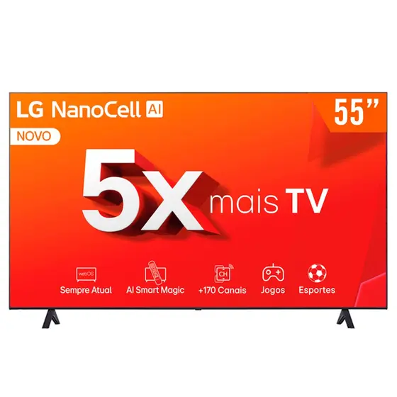 Smart TV NanoCell LG 55″ 4K UHD 55NANO80TSA