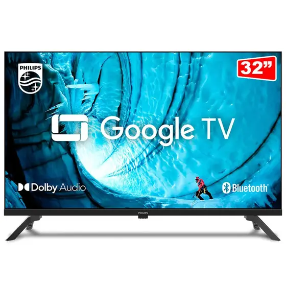 Smart TV LED HD Philips 32″ Google TV Sem Bordas 32PHG6909