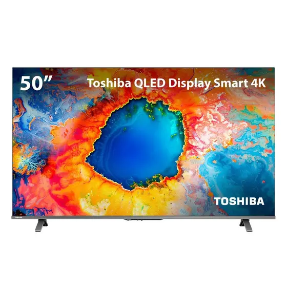 Smart TV QLED Toshiba 50″ 4K Google TV 50C450NS (TB034M)