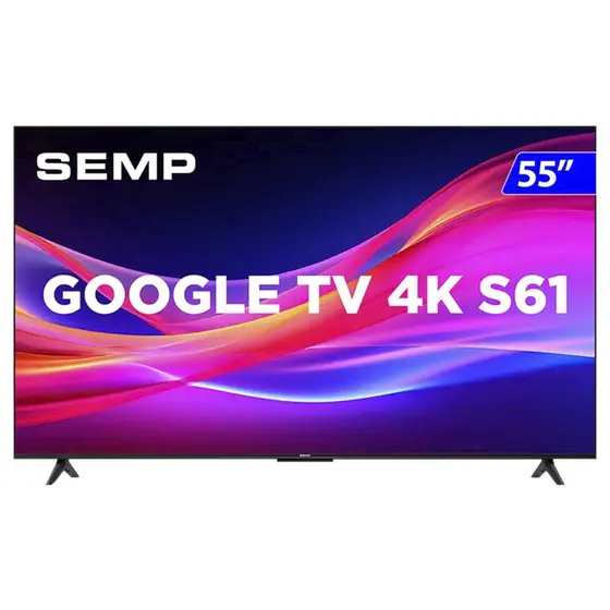 Smart TV LED Semp 55″ 4K UHD Google TV 55S61