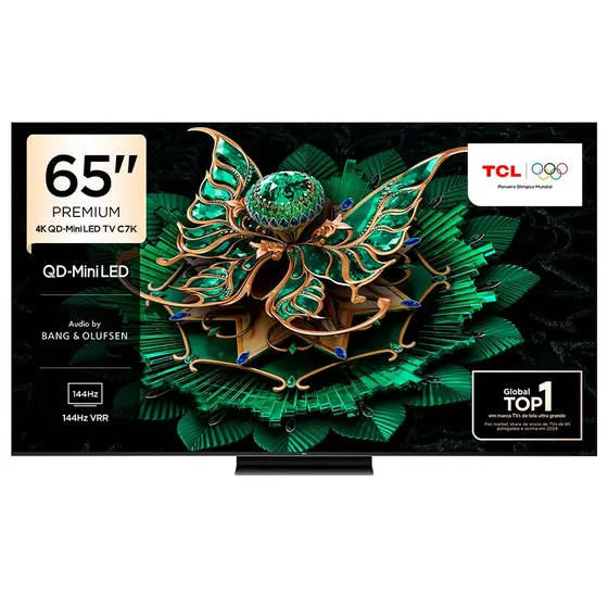 Smart TV QD-Mini LED TCL 65″ 4K 144Hz Google TV 65C7K