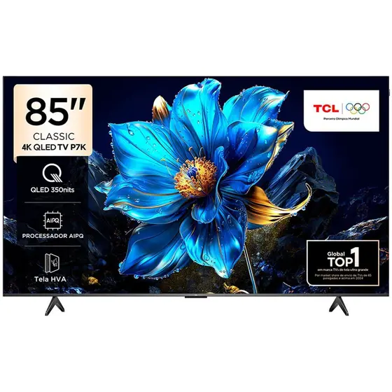 Smart TV QLED TCL 85″ 4K UHD Google TV 85P7K