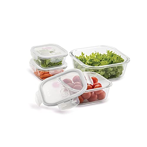 Conjunto de Potes Herméticos de Vidro- 4 Unidades - Electrolux