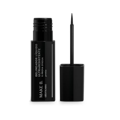 Delineador Líquido Para Olhos Preto Make B.